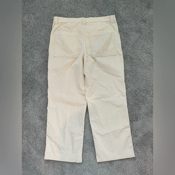 NWT Madewell Emmett 2.0 Cream Wide Leg Corduroy Size 32 - Picture 3 of 6